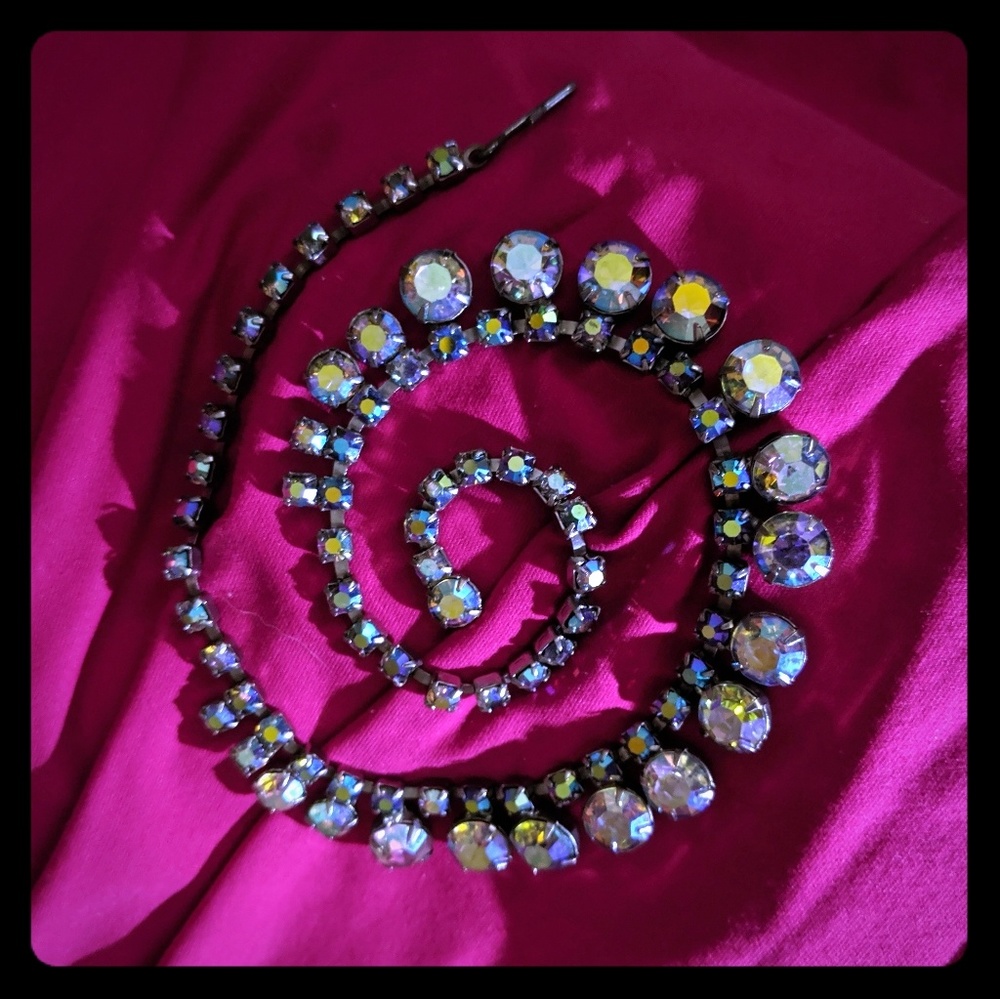 Vintage Crystal Statement Necklace🌹